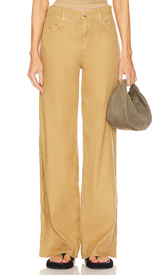 5 Pocket Wide Leg in Khaki | Revolve Clothing (Global)