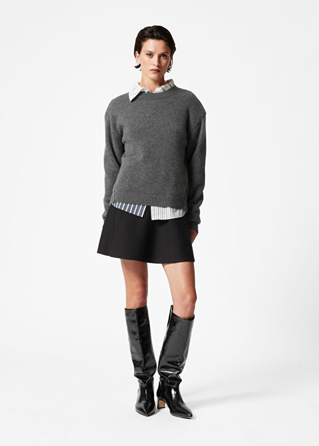 Flared Double-Knit Skirt | & Other Stories UK