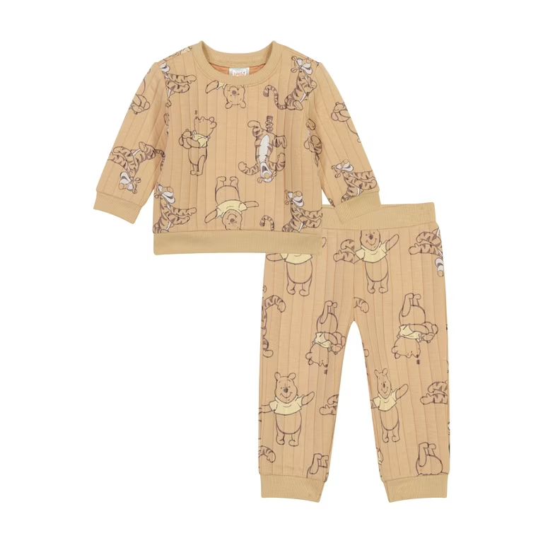 Winnie The Pooh Baby Boy Quilted Jogger Set, Sizes 0/3 Months - 24 Months | Walmart (US)