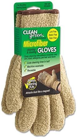 Master Manufacturing CleanGreen Microfiber Dusting Floves, 1 Pair (Pack of 1), Beige | Amazon (US)