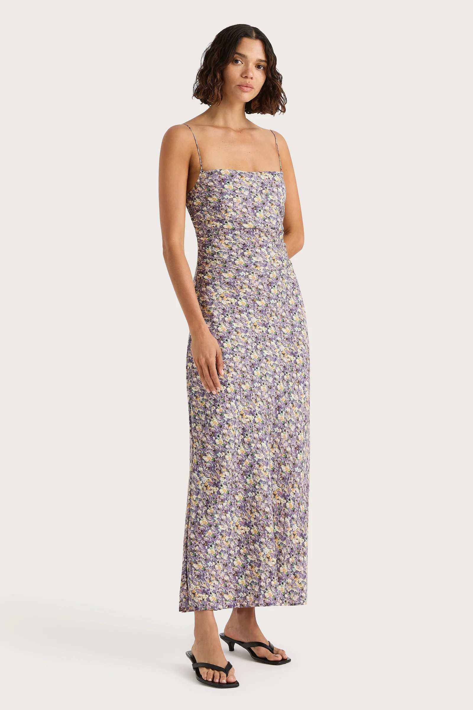 Clara Maxi Dress Valerie Floral Purple | Faithfull (AU)