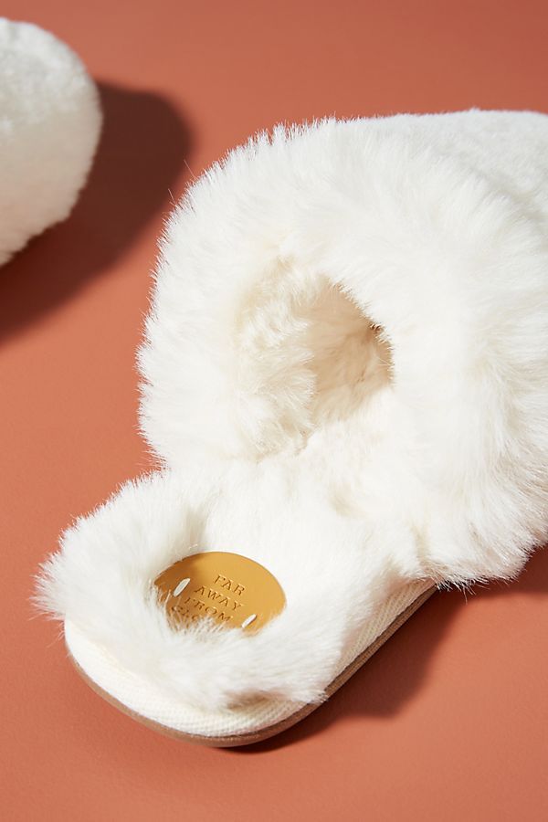 Margot Faux Fur Slippers | Anthropologie (US)