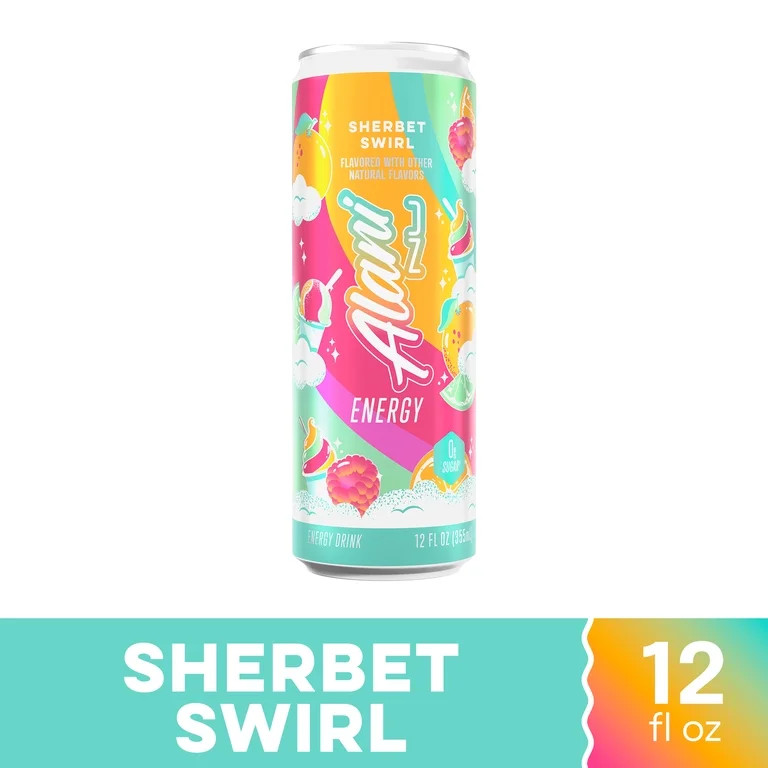 Alani Nu Energy Drink Sherbet Swirl 12oz | Walmart (US)