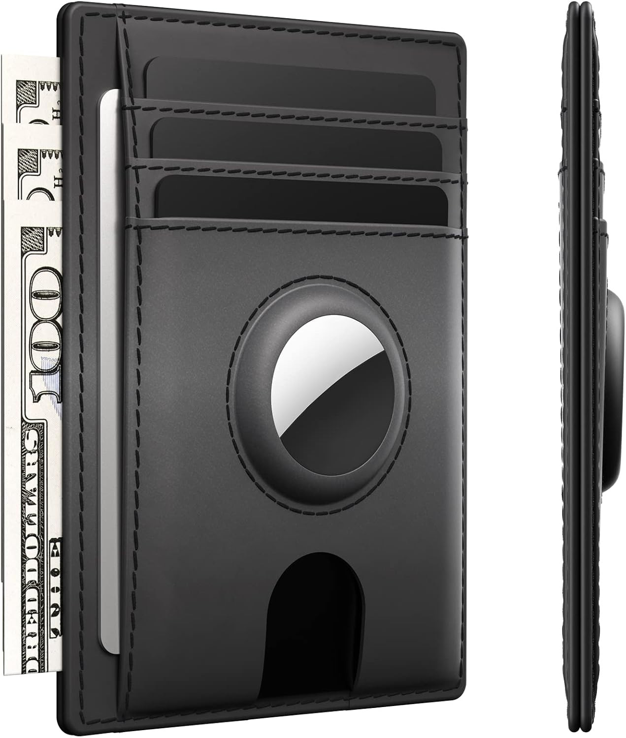 typecase Slim Minimalist Airtag Card Wallet for Men, Front Pocket Premium Crazy Horse Leather Wal... | Amazon (US)