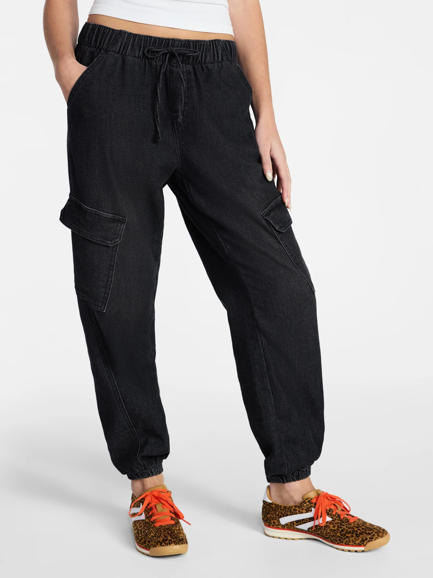 No Boundaries Cargo Jogger Pants, Women's | Walmart (US)