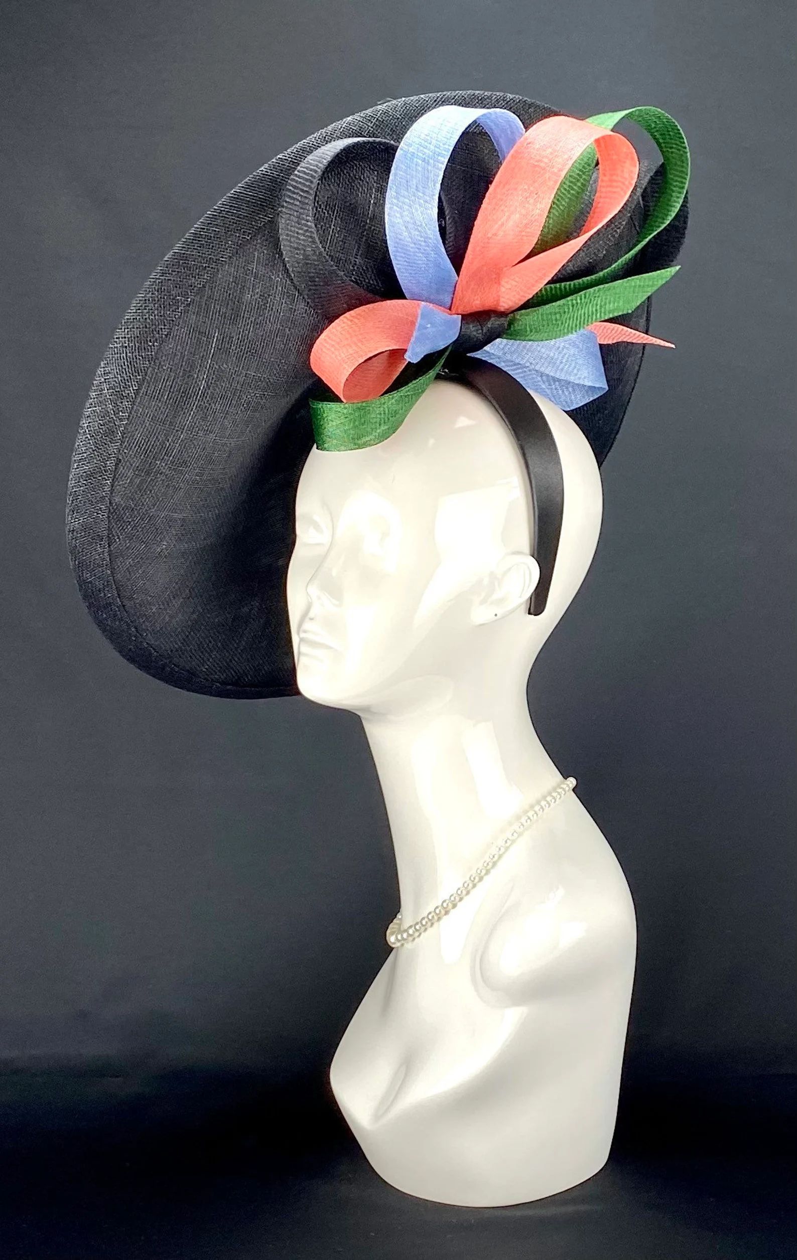 Black Hatinator With Multi Color Bow - Etsy | Etsy (US)