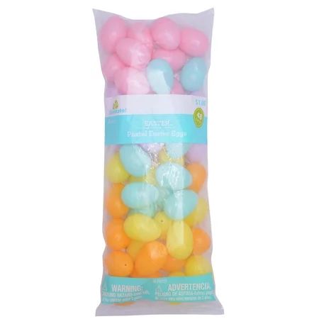 Way to Celebrate Easter Pastel Plastic Easter Eggs, 48 Count | Walmart Online Grocery
