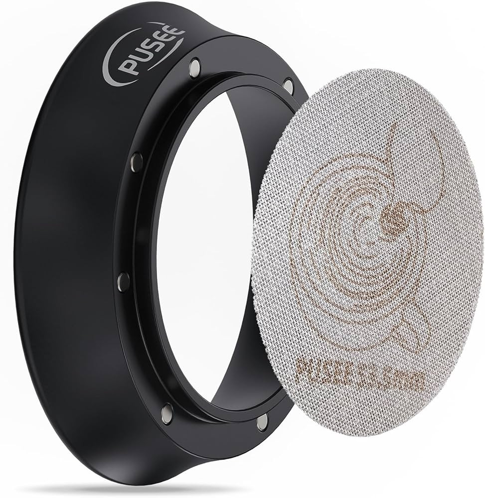 PUSEE 51mm Espresso Dosing Funnel & 51mm Puck Screen, Magnetic Coffee Dosing Ring Aluminum Metal,... | Amazon (US)