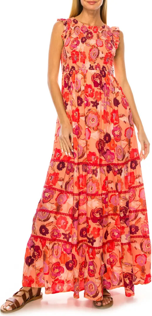 A COLLECTIVE STORY Floral Print Smocked Tiered Maxi Dress | Nordstrom | Nordstrom
