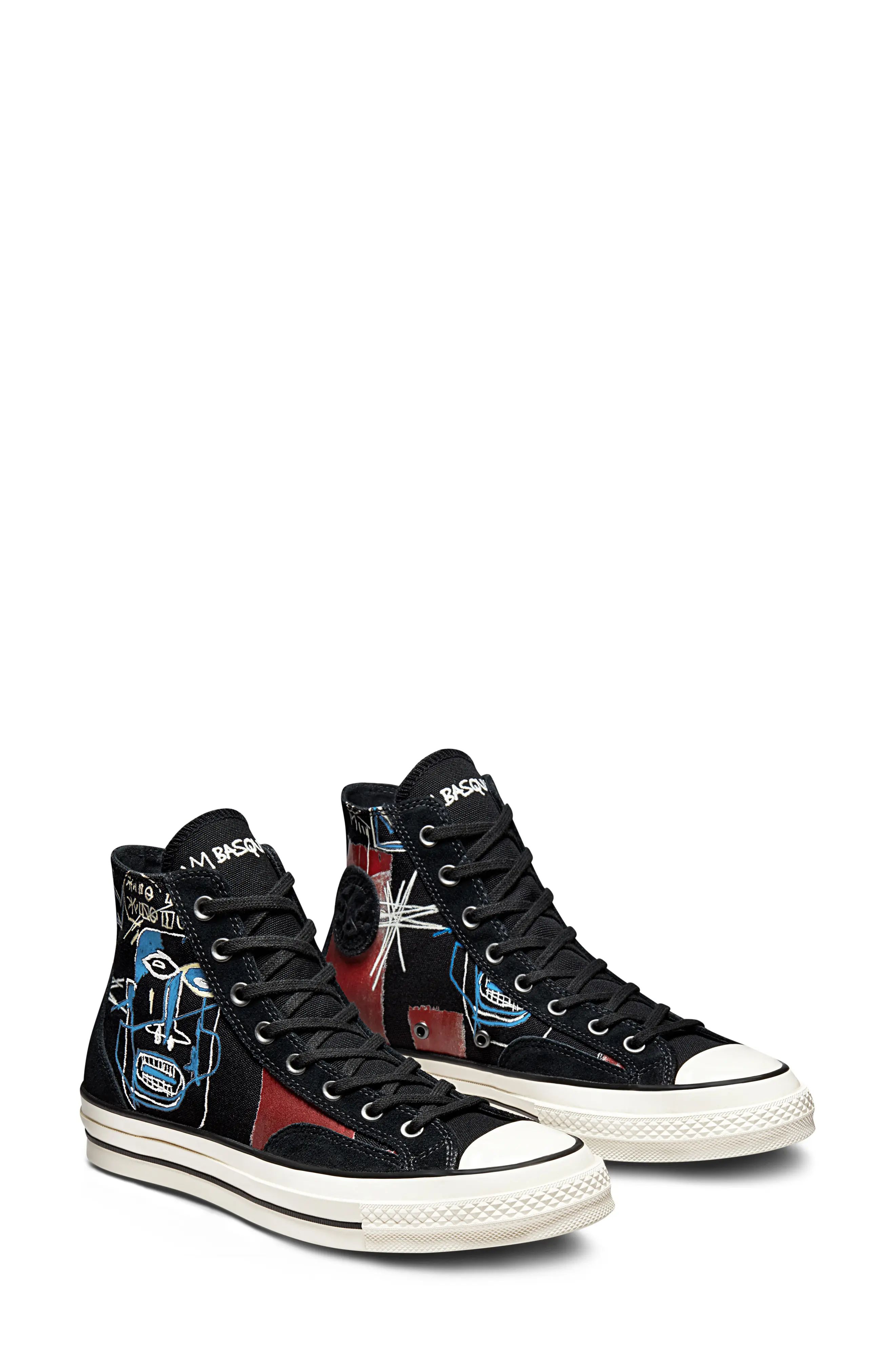 Converse x Jean-Michel Basquiat Chuck Taylor(R) All Star(R) 70 High Top Sneaker, Size 7 Women's in B | Nordstrom