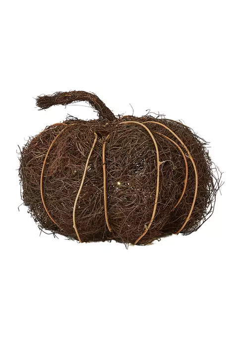 14 Inch Twig Pumpkin | Belk