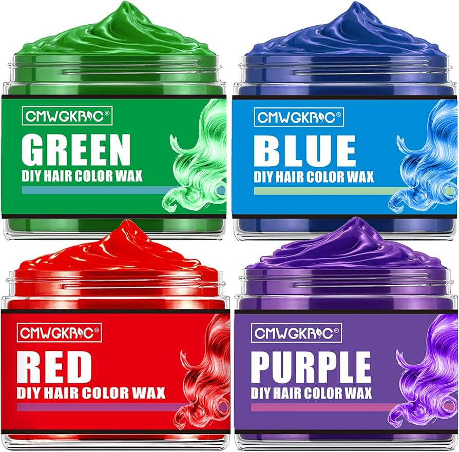 4 Colors Temporary Hair Color for Kids,Gifts for Teens,Girls,Boys,Gifts for Kids,Temporary Hair D... | Amazon (US)