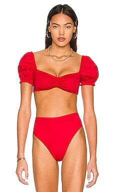 Agua Bendita x REVOLVE Romina Bikini Top in Red from Revolve.com | Revolve Clothing (Global)