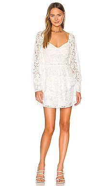 LoveShackFancy Alela Dress in True White from Revolve.com | Revolve Clothing (Global)