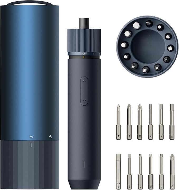 HOTO Electric Screwdriver Rechargeable, 3.6V Cordless Screwdriver Set USB-C, 1/4'' Hex Bits, 3 To... | Amazon (US)
