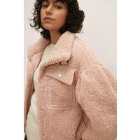 Womens Button Through Teddy Jacket | Oasis UK & IE 