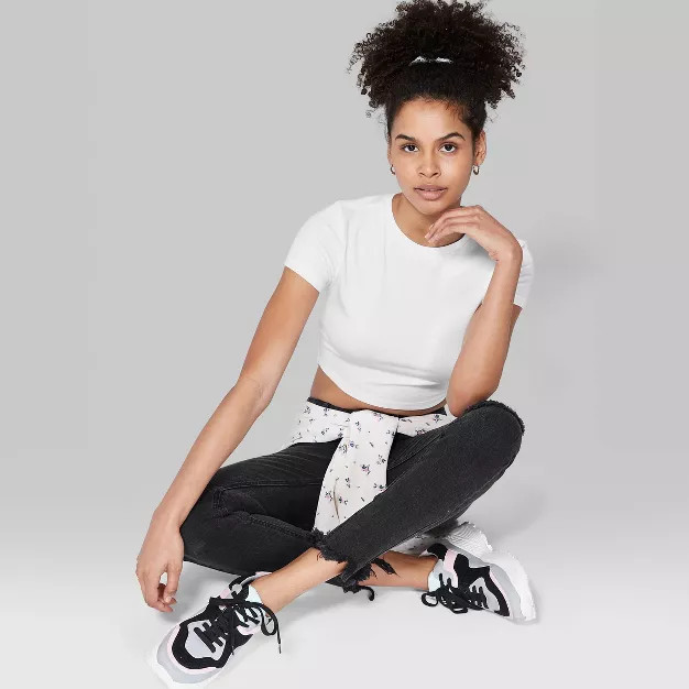 Short Sleeve Cropped T-Shirt - Wild Fable™ | Target