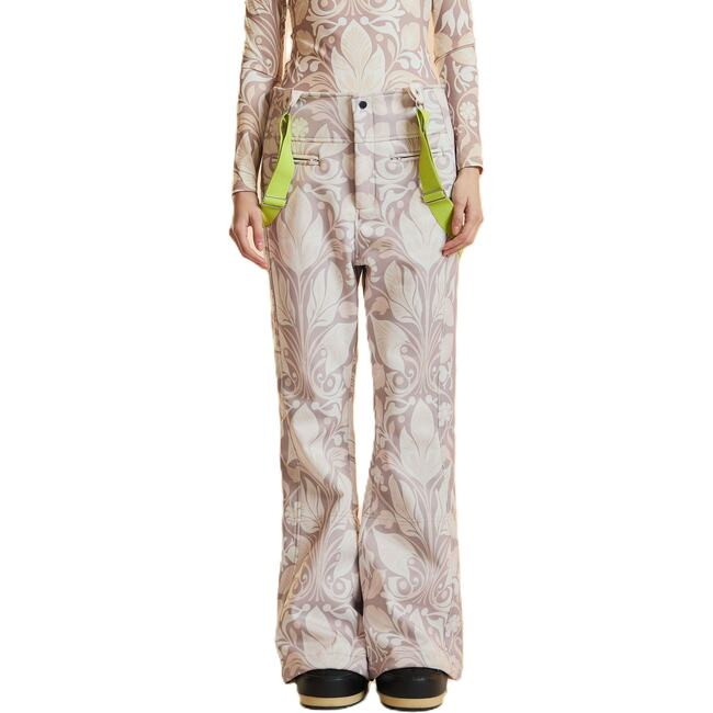 Cynthia Rowley | Ski Pants, Taupe Multi (Natural, Size Small) | Maisonette | Maisonette