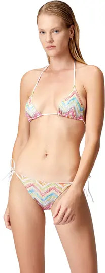 Triangle Bikini In Printed Tulle | Nordstrom