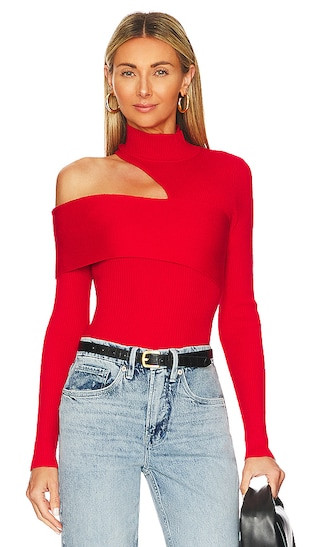 Kiera Sweater in Red | Revolve Clothing (Global)