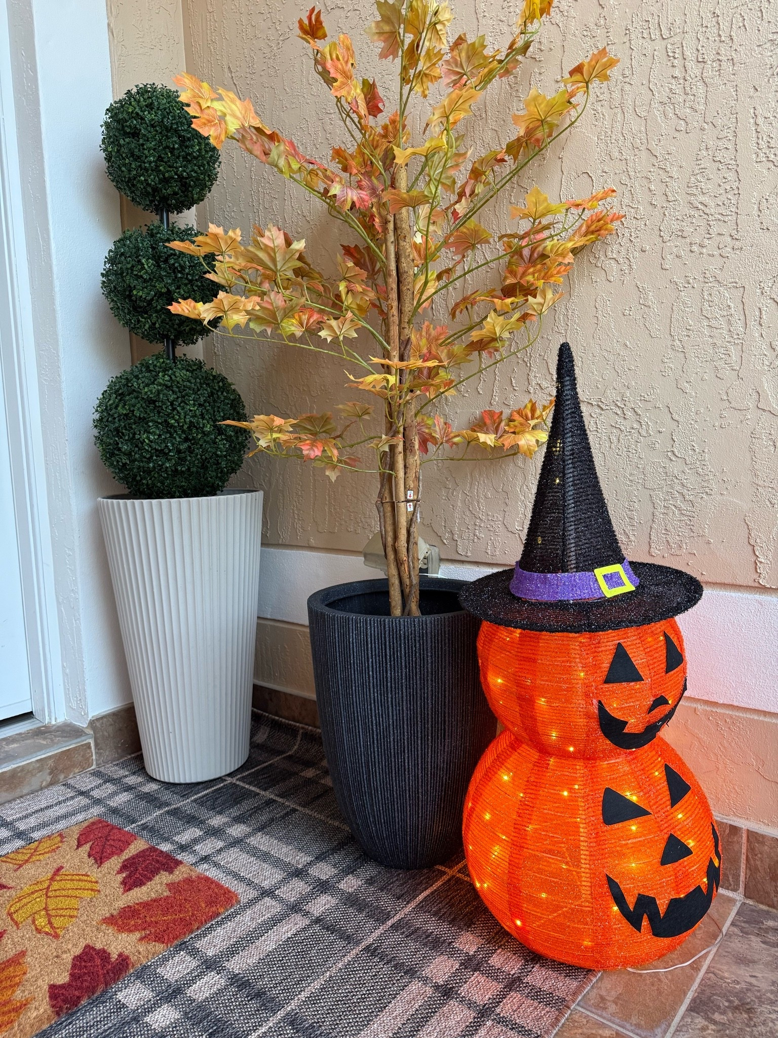 #ad Wayfair is my go go for all things home- even seasonal decor! Transformed my front porch with these light up pumpkins, new rugs, festive wreath and faux greenery! 

@wayfair #wayfair #wayfairpartner 

Fall decor, front pouch inspo, Halloween decor, pumpkin decor

#LTKHome #LTKSaleAlert #LTKSeasonal