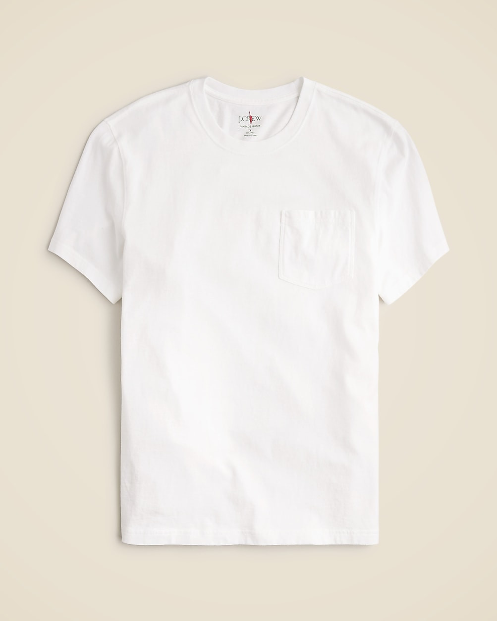 Vintage-wash cotton pocket T-shirt | J. Crew US