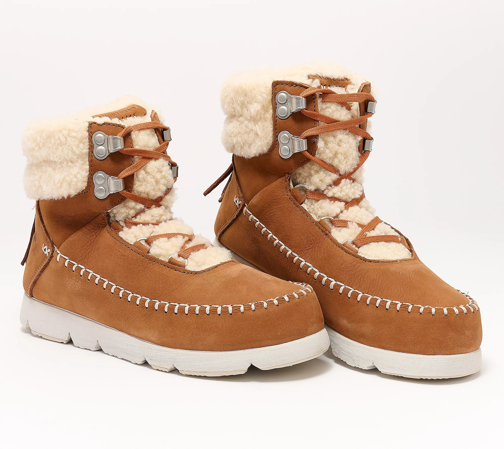 Manitobah Suede Lace-Up Winter Boots -Pacific Hiker | QVC
