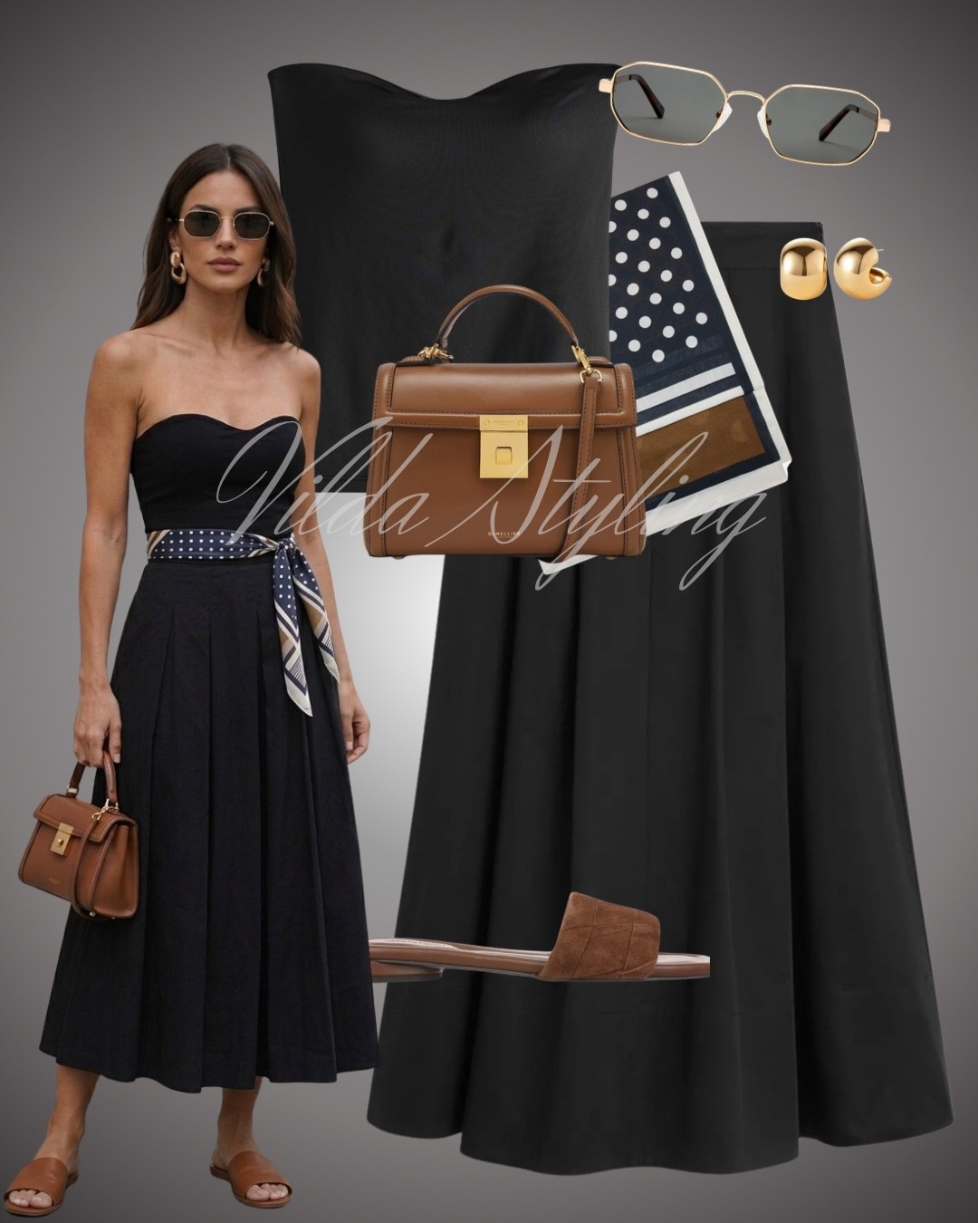 Timeless Summer Elegance✨
A sleek black strapless sweetheart top paired with a high-waisted A-line midi skirt. The monochrome base creates a long, flattering silhouette that works for both brunch and evening soirées.

#LTKsummer #LTKspring #LTKuk