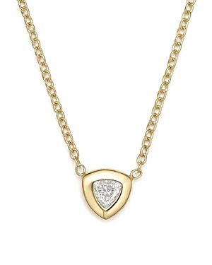 Zoe Chicco 14K Yellow Gold Pendant Necklace with Trillion Diamond, 14 | Bloomingdale's (US)