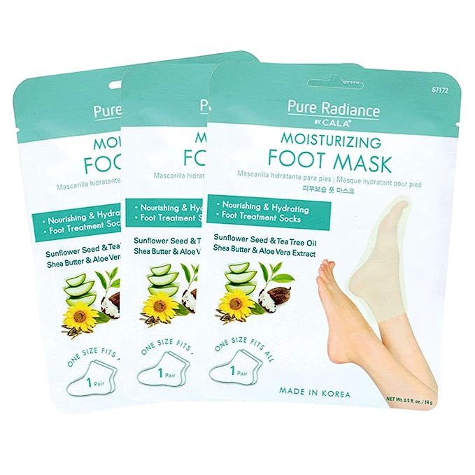 Pure Radiance by CALA Moisturizing Foot Masks 3 Pairs. | Amazon (US)