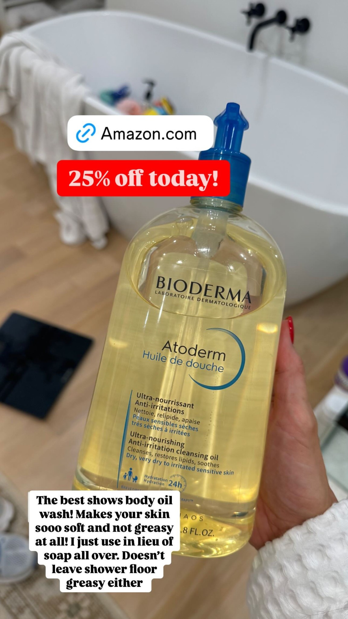 The best body oil wash is on sale for 23% off! Makes your skin sooo soft and not greasy at all. I just use in lieu of soap all over and doesn’t leave shower floor greasy eitherr

#LTKFindsUnder100 #LTKBeauty #LTKFindsUnder50