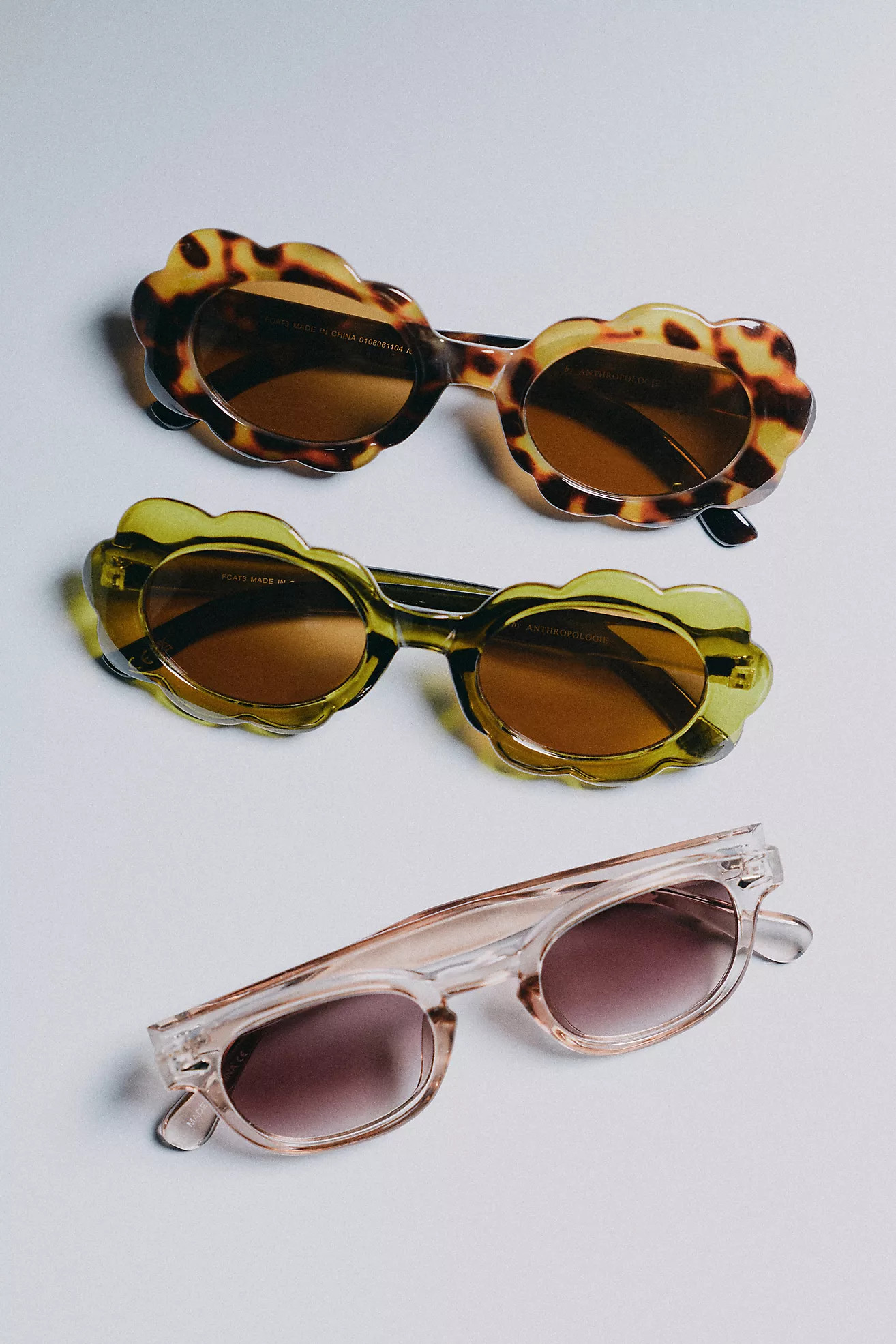 Scalloped Oval Sunglasses | Anthropologie (US)