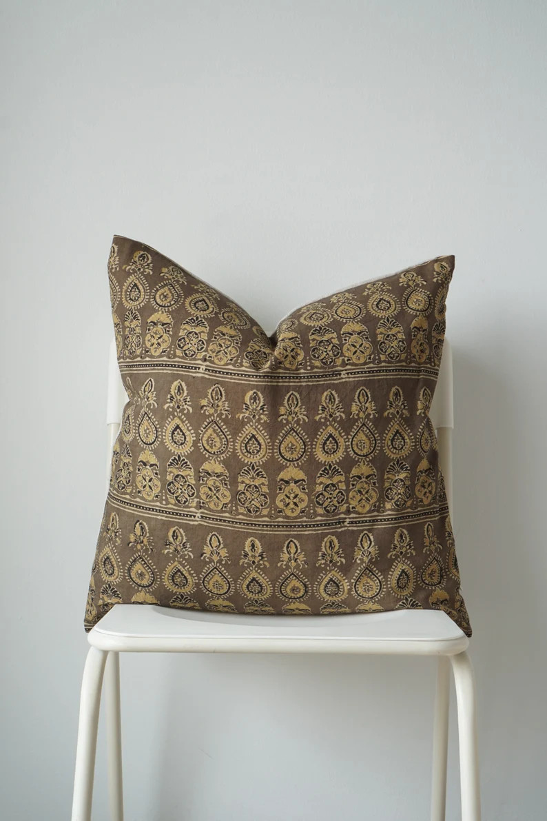 Block Print Pillow Cover limited - Etsy | Etsy (US)