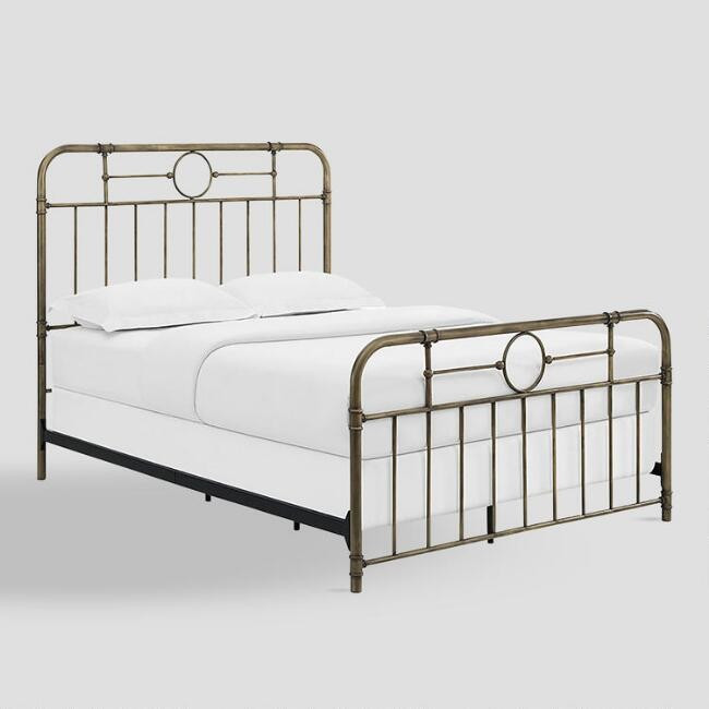 Bronze Metal Pipe Sadie Bed | World Market