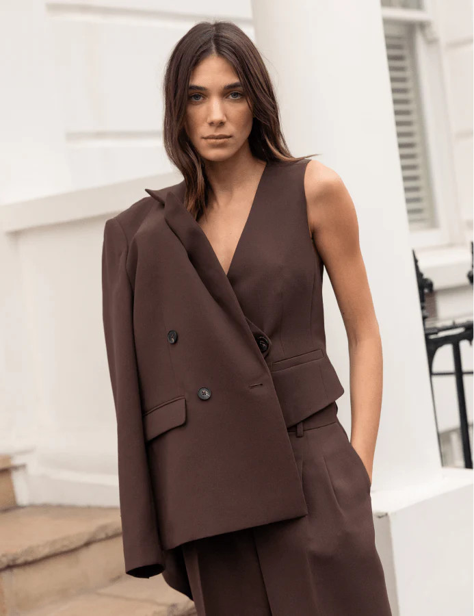 Chocolate Brown Waistcoat | Nobody's Child