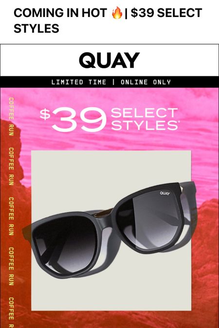 Quay Australia sunglasses 

#LTKunder50 #LTKSeasonal #LTKsalealert