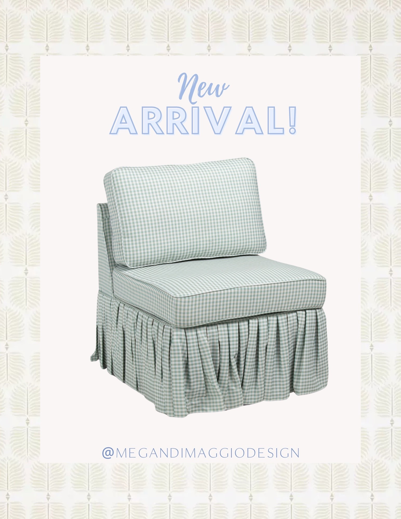 The prettiest ruffled slippered chair in this pretty green & white gingham just added!!! Looks so high end and you won’t believe the price!! 👏🏻👏🏻👏🏻 love it for a nursery, bedroom, or living room 🤍

#LTKSaleAlert #LTKHome