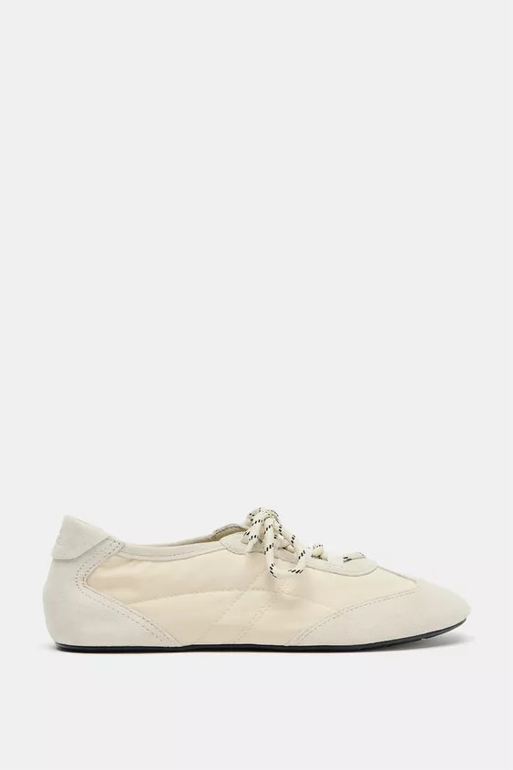 COMBINED SPORTY BALLET FLATS | Zara US
