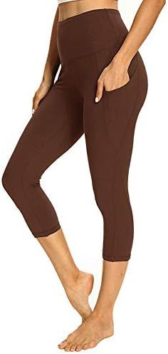 GAYHAY Women's Capri Yoga Pants with Pockets - High Waist Soft Tummy Control Strechy Leggings for... | Amazon (US)