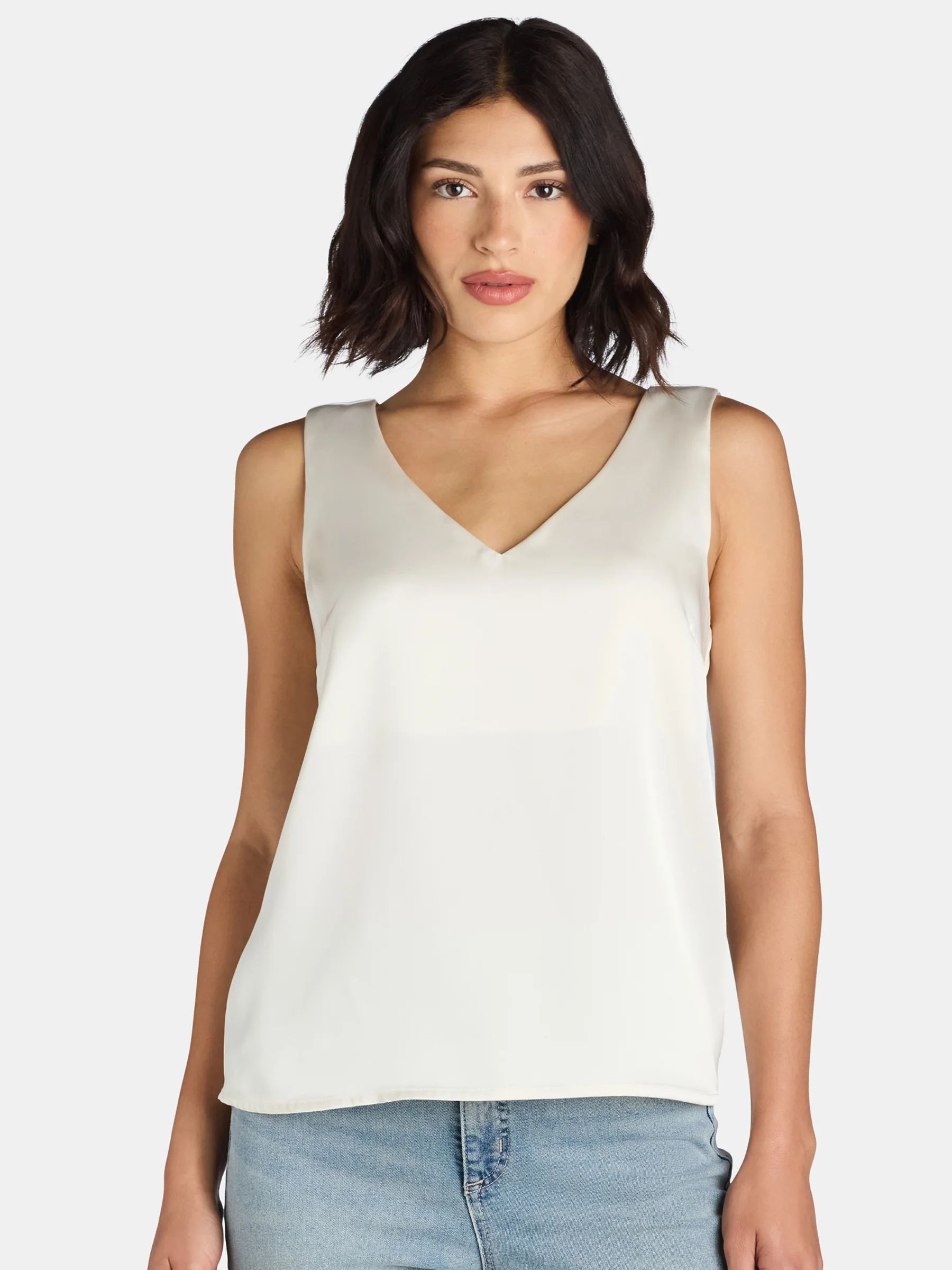 Scoop Women’s Ultimate V-Neck Tank Top, Sizes XS-XXL | Walmart (US)