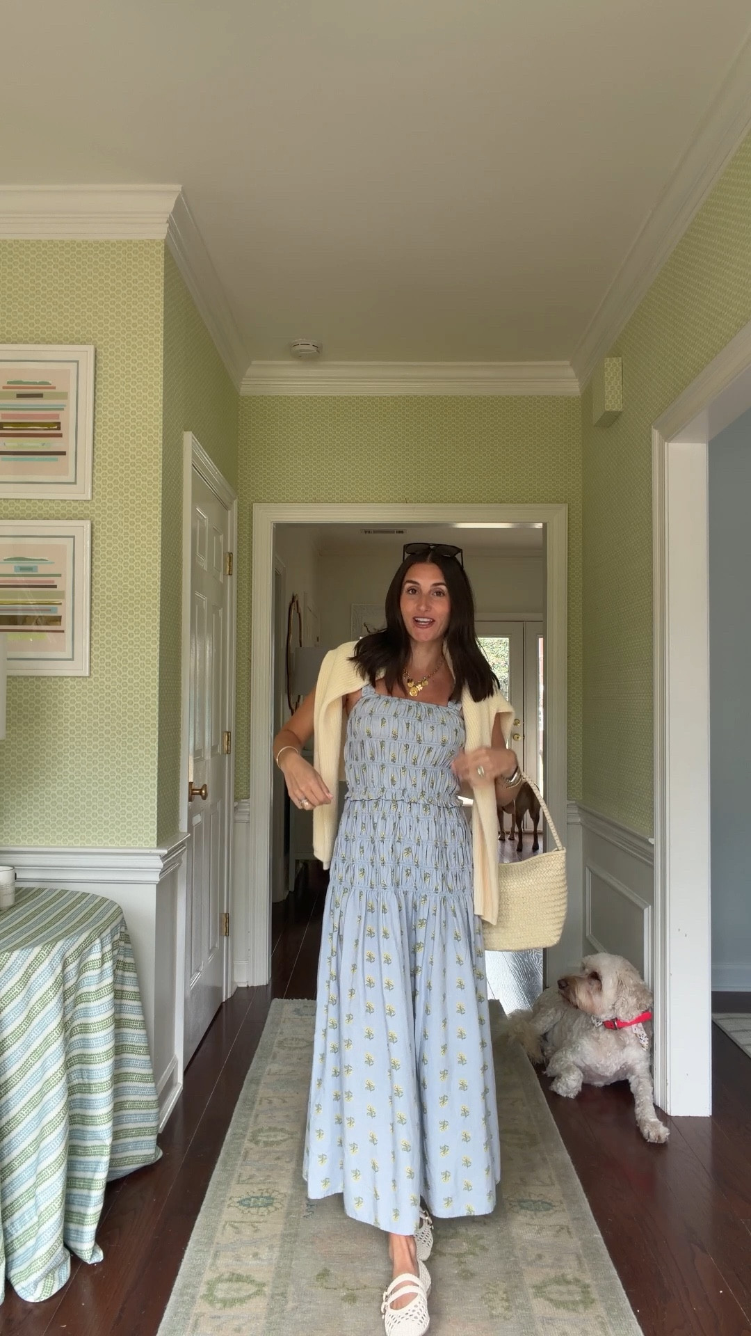 What I’m wearing to lunch! 💛 xs in the dress and small in the sweater! 

#LTKdayinmylife #LTKgrwm #LTKootd