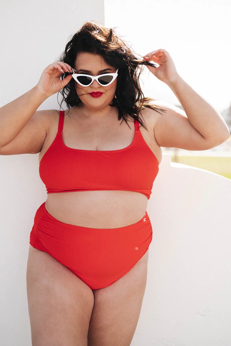 Salty Air Top | Poppy Red | Coral Reef Swim