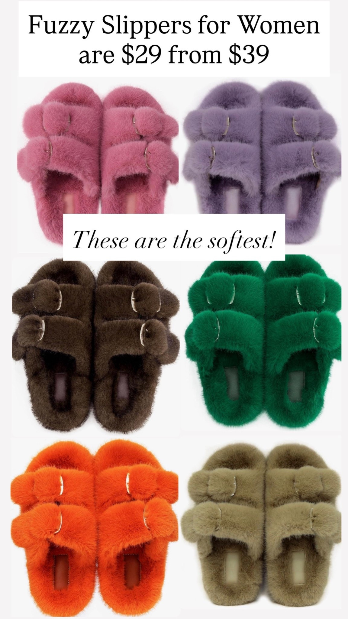 Fuzzy slippers for women ❤️💜🩷

#LTKootd #LTKmomlife