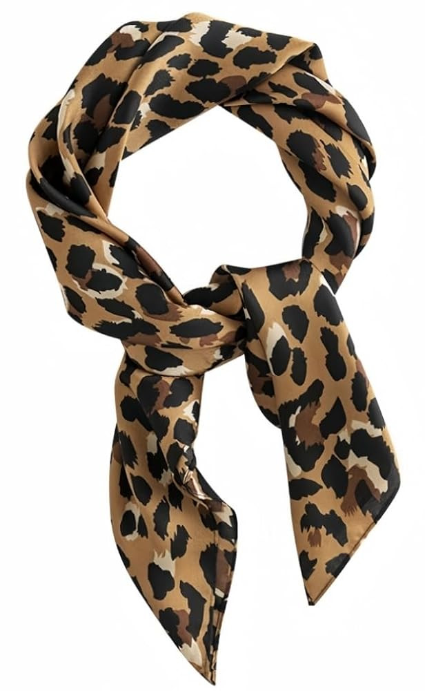 MINIDORA Satin Scarves for Women 27.5 × 27.5 inches Medium Square Elegant Silk Feeling Head Scar... | Amazon (US)