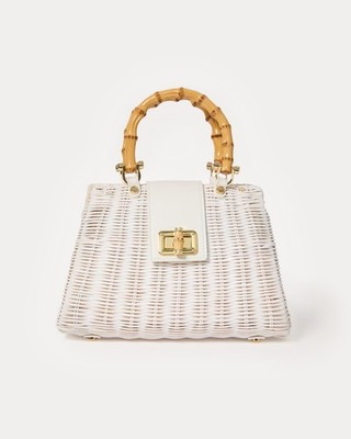 NWT LILLY PULITZER Leena Top Handle Bag Color: Resort White & Noir & Bluette NEW | eBay US