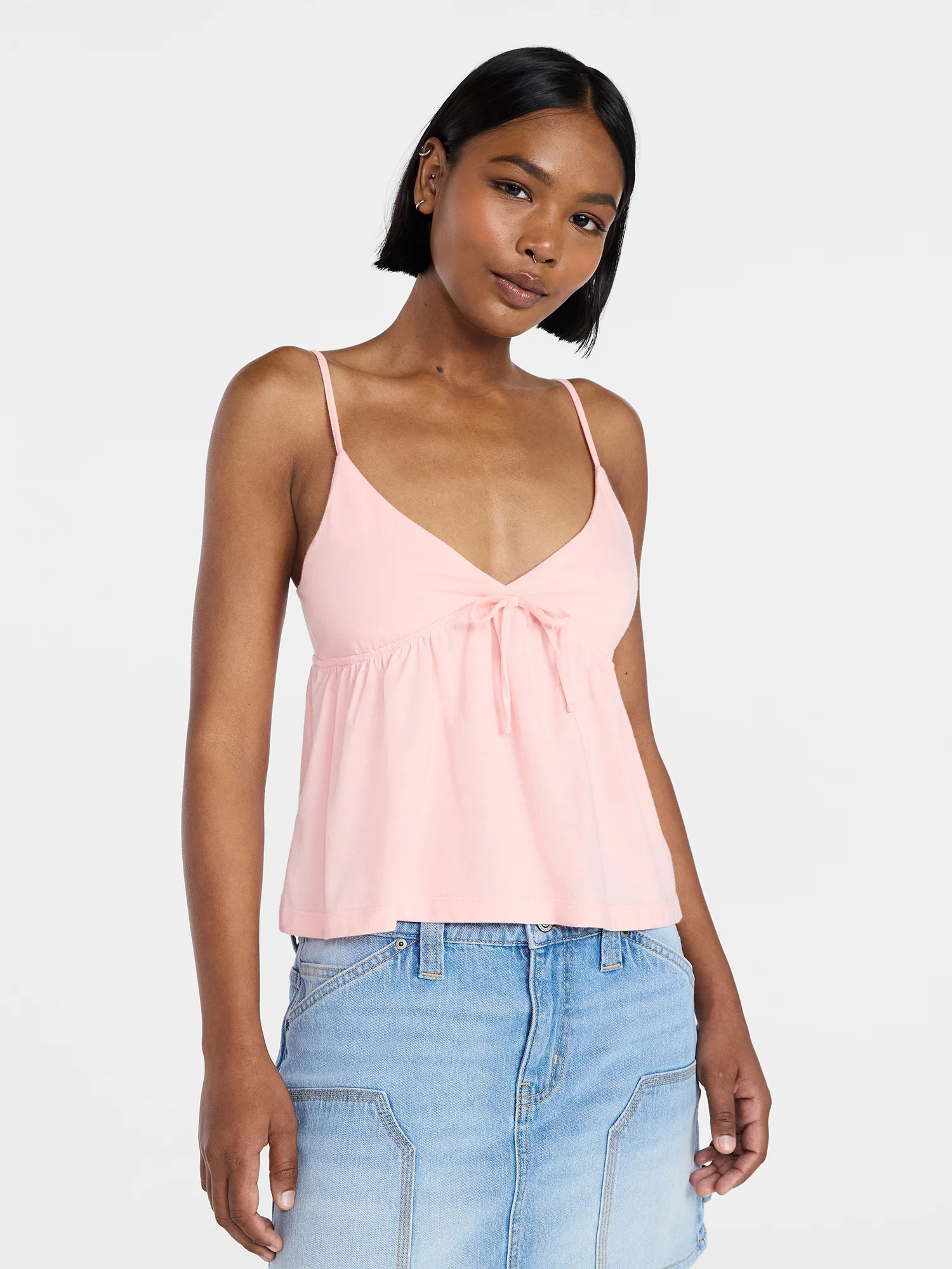No Boundaries Babydoll Cami Top, Women's XXS-XXL | Walmart (US)