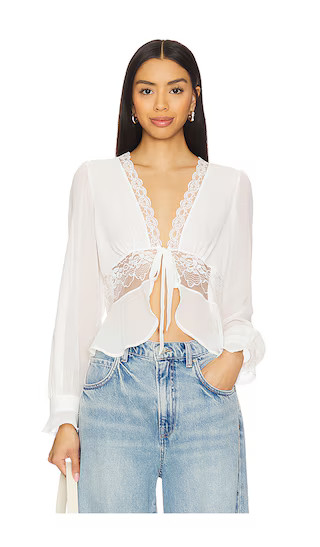 Betty Blouse in Ivory | Revolve Clothing (Global)