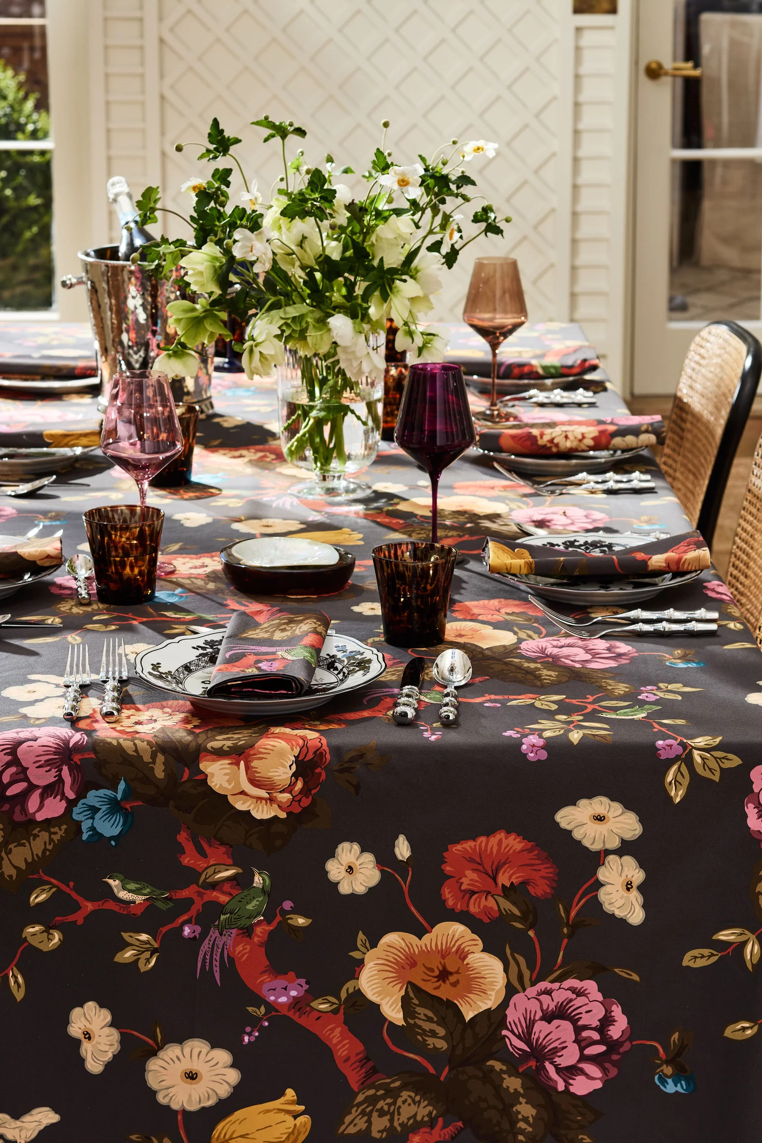 Baroque Floral Tablecloth | Tuckernuck (US)