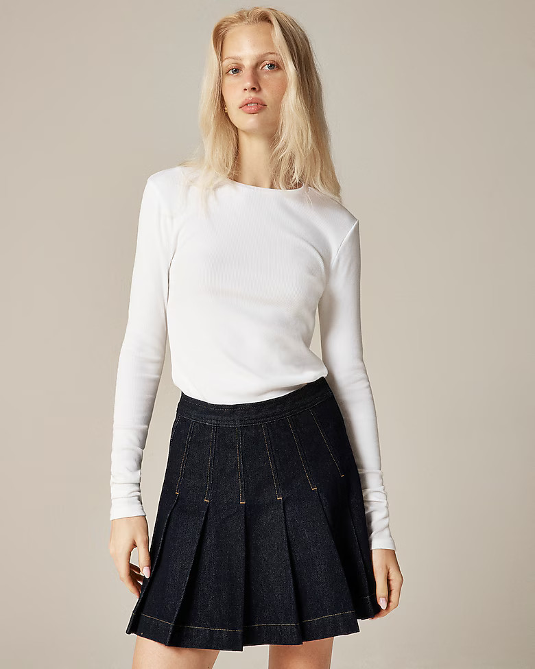 Perfect rib long-sleeve T-shirt | J. Crew US