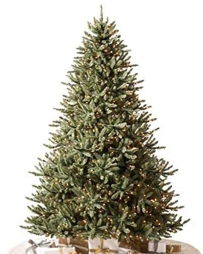 Balsam Hill 7ft Pre-Lit Classic Blue Spruce Artificial Christmas Tree with LED Clear Lights | Amazon (US)